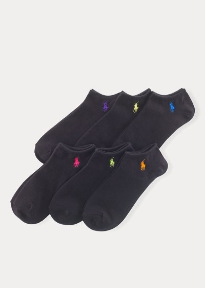 Calcetines Polo Ralph Lauren Mujer Negros / Multicolor - Ultralow 6-Pack - XTWYF2617